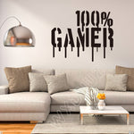 Stickers 100% Gamer - Air Go No Mic