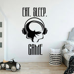 Stickers Eat Sleep Game - Air Go No Mic